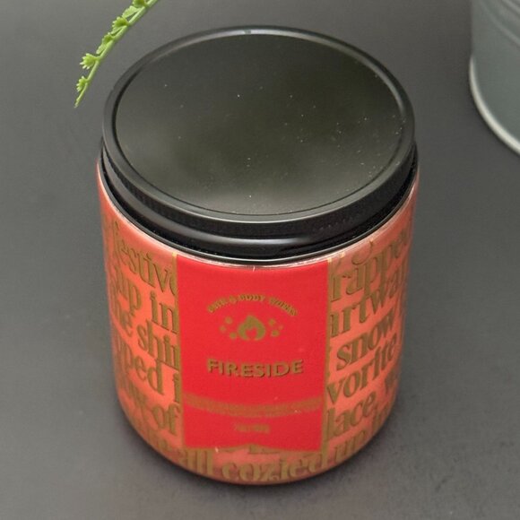 BBW Fireside Bath & Body Works Mason Jar Single Wick Candle - Picture 4 of 10